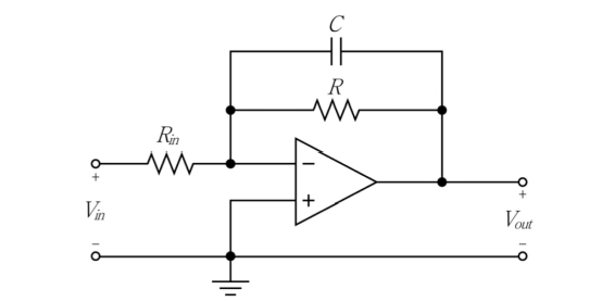 2019년 국가직 9급 전자공학개론 9번 OP-Amp 1차 능동 저역통과 필터 회로도